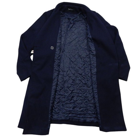 Pea Coat Women's Mid Length Navy Blue Double Button Wool Size XXL - Picture 3 of 13